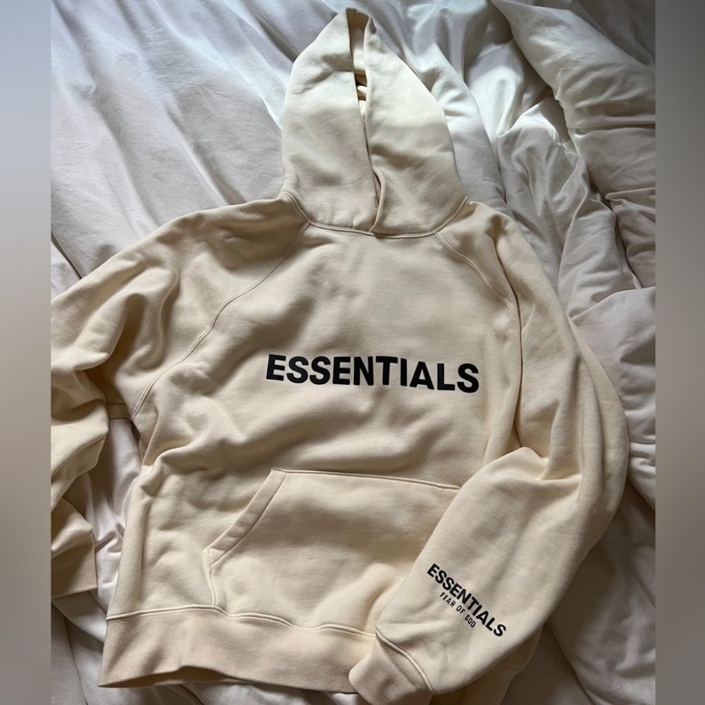Fear of God Essentials Cream Hoodie